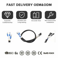 Kabel Harness Konektor M12 TRVVP, Kabel Terlindung Fleksibel dengan Isolasi PBT untuk Sistem Komputer Industri dan Sepeda Motor