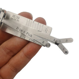 أداة فتح وفك تشفير قفل باب السيارة الجديدة من نوع Lishi Hu39 2 في 1 - Product Image 4