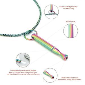 Collar de Emergencia Discreto con Silbato, Chapado en Oro de 18k, de Acero Inoxidable, Resistente al Agua y al Deslustre, con Logotipo Personalizado, para Mujer - Product Image 3