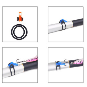 Anelli Elastici in Gomma per Ganci da Pesca, Supporto di Sicurezza per Ami da Pesca, Accessorio per Attrezzatura da Pesca - Product Image 3