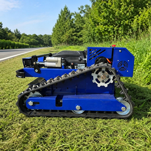 Livraison Gratuite CE EPA Tondeuse Robot à Gazon Robuste 500mm sur Chenilles à Essence Télécommandée Démarrage RC - Product Image 3
