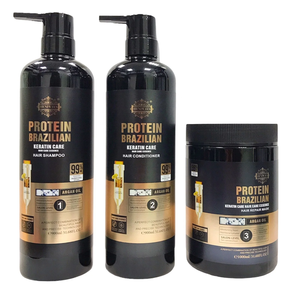 2023 Marque privée Protéine Botox Kératine Soins des cheveux soyeux Anti-perte Protection de la couleur Shampooing <span class=keywords><strong>et</strong></span> après-<span class=keywords><strong>shampoing</strong></span> - Product Image 1