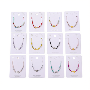 ชุดสร้อยข้อมือลูกปัดสแตนเลส 12 ชิ้นหัวใจสีสันสดใสสไตล์โบฮีเมียสำหรับของขวัญผู้หญิง - Product Image 3