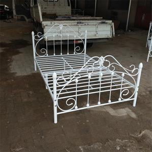 Thiết Kế Hiện Đại Cổ Điển Châu Âu Phong Cách Kim Loại Mạnh Mẽ Giường Kích Thước Duy Nhất Nữ Hoàng Thép Giường Tròn Khung Giá Rẻ Giá Màu Đen - Product Image 3