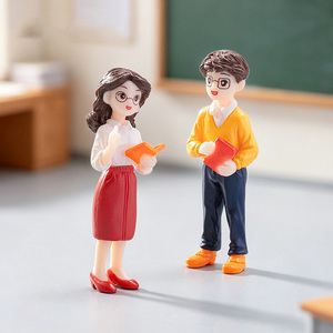 Figuras de Maestros en Miniatura de Plástico para el Día del Maestro, Adornos de Escritorio para Decoración de Escenas en Miniatura - Product Image 4