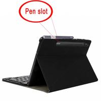Casing Keyboard Touchpad Korea Rusia Spanyol untuk Samsung Galaxy Tab S7 FE dengan Keyboard untuk Samsung Tab SM-T730 SM-T736B