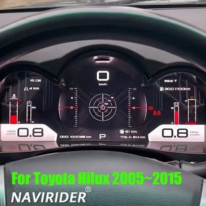 หน้าปัดดิจิตอล Navirider JLY สำหรับรถยนต์ Toyota Hilux ปี 2005-2015 จอ IPS พร้อมพอร์ต USB แสดงผลเสมือนจริง แสดงความเร็วและระยะทาง ความละเอียด 1920x720 - Product Image 1