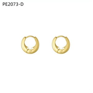 Amy Amy <b>Huggie</b> Earrings <b>Silver</b> Plated Alloy Women's Classic Fashion Jewelry Gift PE2073 - Product Image 2