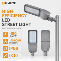 Lampadaire LED haute efficacité 2200K à 6500K, angle de faisceau de 120 degrés, IP65, pour routes et autoroutes extérieures