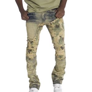 Nuevo Diseño de Pantalones Vaqueros para Hombre, Estilo Desgastado, Lavado con Efecto Sucio - Product Image 2