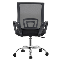 Chaise de bureau ergonomique pivotante et réglable rose, design moderne en maille bleue, idéale pour la maison et le bureau, vente en gros à prix abordable