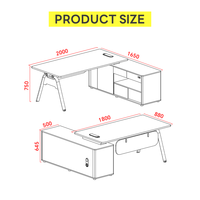 Ensemble de mobilier de bureau, équipement, bureaux informatiques, table de direction, mobilier modulaire, bureaux de PDG, armoire de rangement en bois