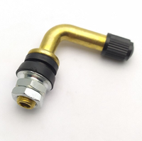 WANOU Valve de pneu Tubeless en métal pour moto Scooter voiture ATV vélo Quad 90 135 degrés cuivre argent valve coudée droite