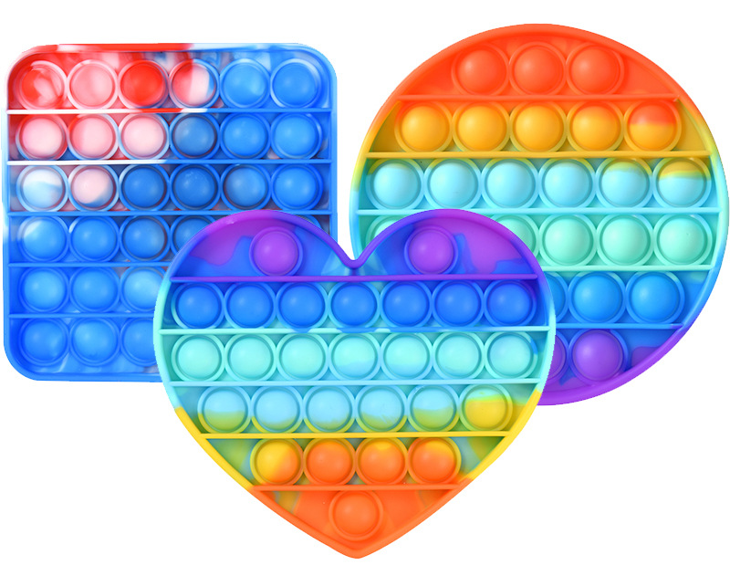 Оптовая продажа, игрушка-антистресс, круглая развивающая силиконовая игрушка для снятия стресса с аутизмом