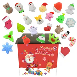 Christmas Advent Calendar Toy Box 24pcs Set Cute Snowman Animal 2023 New Year Countdown Stress Relief Kid Gift