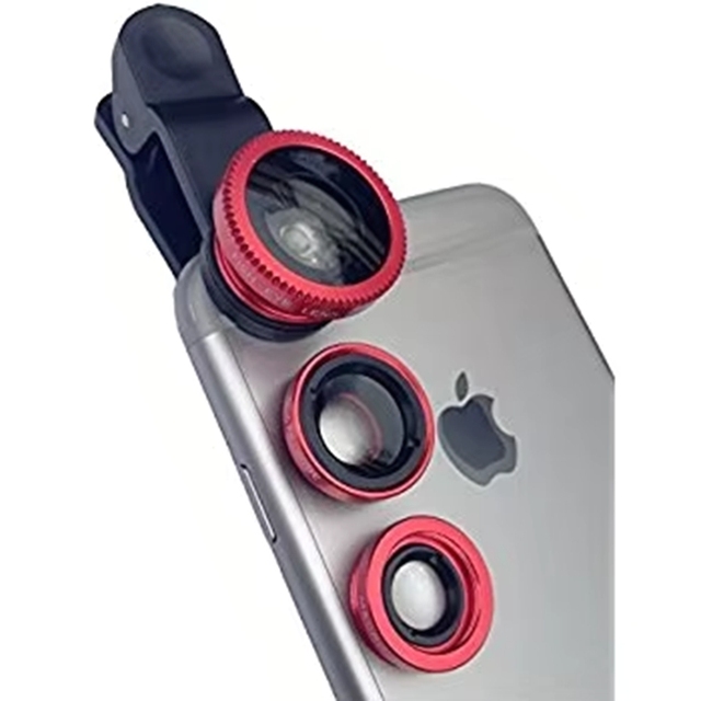 Mobile Phone Lens 3 In1 Kit Universal Clip Smartphone Camera Lenses Wide Angle Macro Fish Eye Lens