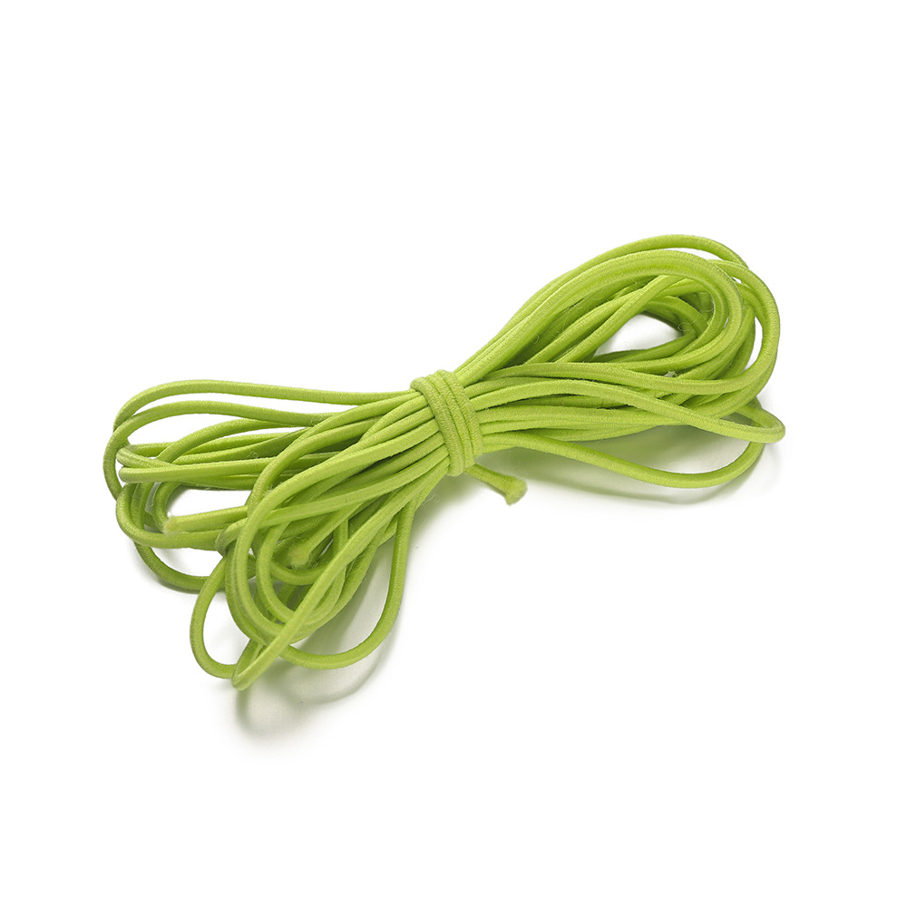 Bande élastique colorée en nylon 2 mm - 11 Fruit Green