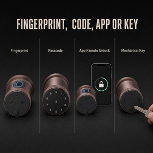 Cerradura Inteligente para Puerta de Dormitorio con Huella Digital, Contraseña Electrónica, Sistema de Seguridad para el Hogar, Perilla Inteligente - Product Image 2
