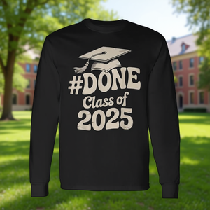 T-shirt à manches longues pour la remise des diplômes de la classe de 2025 pour lui et elle - Product Image 3