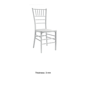 Sedia <span class=keywords><strong>Chiavarina</strong></span> M1934 Bianca in Resina, Alta e Robusta, Impilabile, Attrezzatura per Catering, Forniture per Ristoranti, Vendita all'Ingrosso - Product Image 3
