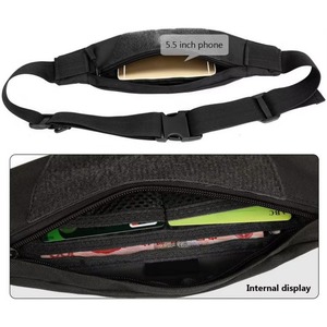 Free Sample BSCI <b>Hot</b> Selling Waterproof Adjustable Sport Pack Pouch Waist Pocket <b>Belt</b> Fitness Waist Bags Nylon Waist <b>Belt</b> - Product Image 6