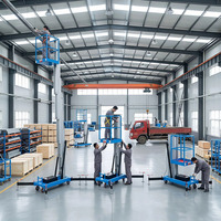 Direkt vom Hersteller: Hydraulische Hebebühne, Kleine Elektrische Hubplattform, Hydraulischer Einpfosten-Lift für Innenraum-Wartungsarbeiten