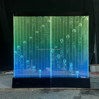 Mur rideau d'eau moderne à LED pour les espaces intérieurs et extérieurs Diverses chambres à coucher Extérieur Hôtel Salon Cuisine Villa pour le hall du centre commercial