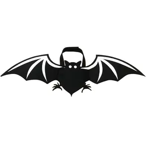 Halloween Costume Accessories Cosplay Party Demon Black Felt Bat Wings with Elastic Straps