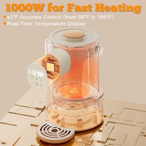 1000W 2L Multifunktions-Babynahrung spender Sofortiger Wasser wärmer <span class=keywords><strong>5</strong></span> Temperatur regelung Nachtlicht 24H Alle Flaschen Kinder füttern - Product Image 6