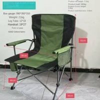 Chaise pliante portable en acier carbone et tissu Oxford, type fer à cheval, camping, lune, dessin artistique, loisirs, extérieur, avec accoudoirs
