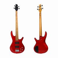 Professional 4 String Electric Bass Guitar L-B3-4 with Die-cast Tuners Roasted Maple Fingerboard