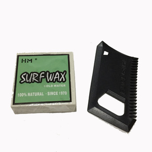 Kit de cire de surf Hm - Cire pour eaux froides, tropicales, chaudes et fraîches avec peigne à cire - 5 pièces en résine pour le surf en mer - Product Image 2