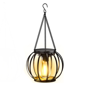 Linterna Solar Led con Sensor de luz diurna, lámparas de jardín, luces para exteriores, impermeables, 3000K, paisaje, arte del hierro con decoración de cadena duradera - Product Image 1