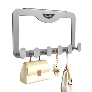 Nouveau <span class=keywords><strong>porte</strong></span>-manteau mural en métal carré pour salon, chambre à coucher, <span class=keywords><strong>porte</strong></span>, rangement pour sacs, <span class=keywords><strong>salle</strong></span> <span class=keywords><strong>de</strong></span> <span class=keywords><strong>bain</strong></span>, sans perçage, <span class=keywords><strong>porte</strong></span>-serviettes - Product Image 6