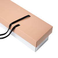 Kuchenverpackungsbox mit Griff, Deckel- und Bodendesign, Individuelles Logo, Prägung, 4-Farb-Druck, Ideal zum Verschenken
