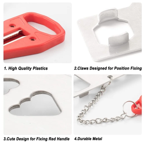 Loquet de porte portable de sécurité, amélioré, 2 trous, amovible, pour la sécurité en voyage et la protection personnelle - Product Image 3