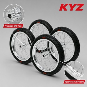 Ensemble de pneus <span class=keywords><strong>semi</strong></span>-slicks de course KYZ Surron 17 pouces avec chambre à air pour Supermoto, haute performance pour la piste et l'extérieur - Product Image 3