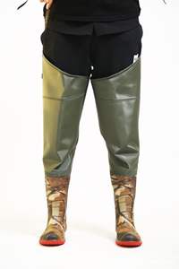 <span class=keywords><strong>Combinaison</strong></span> <span class=keywords><strong>de</strong></span> protection <span class=keywords><strong>de</strong></span> sécurité pour pantalons et bottes <span class=keywords><strong>de</strong></span> wading imperméables et respirants en PVC et nylon avec fonction étanche à l'eau - Product Image 4