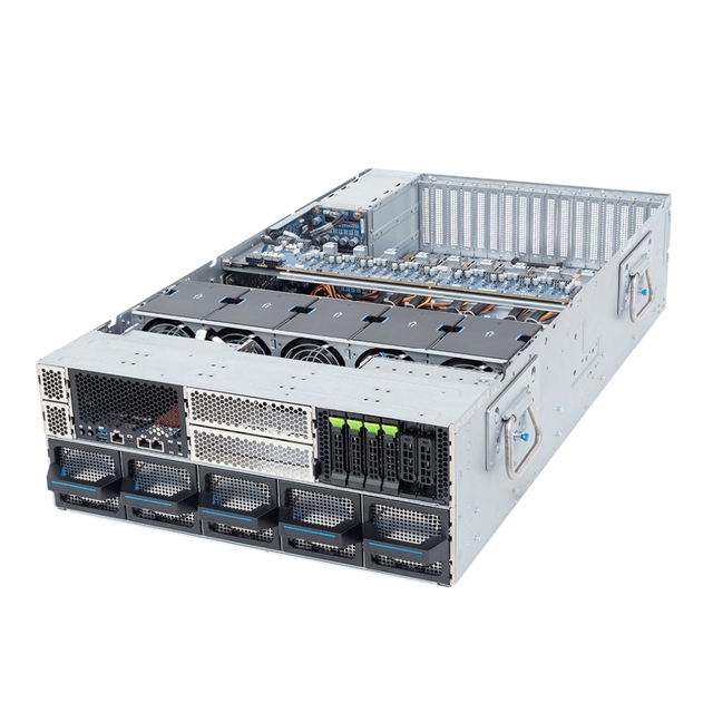 Gigabyte XL43-ZX0-AAS2 4U Rack Server-Dual AMD EPYC 2.0-3.0GHz Processor 8 PCIe Gen5 GPU Slots 24 DDR5 DIMMs 4-Bay NVMe Hot-Swap