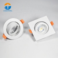 Spot LED dimmable encastré en fonte avec logement pour ampoule GU10
