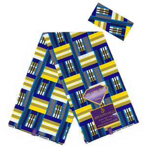 नए सुपर फेलो थोक उच्च गुणवत्ता 6 गज प्रति टुकड़ा 100% पॉलिएस्टर अफ्रीका मोम डबल प्रिंट कपड़े - Product Image 1