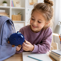 Llaveros de Peluche Personalizables de Alta Calidad con Relleno de Algodón PP, Certificación CE EN71, Diseño Unisex con Logotipo Personalizado