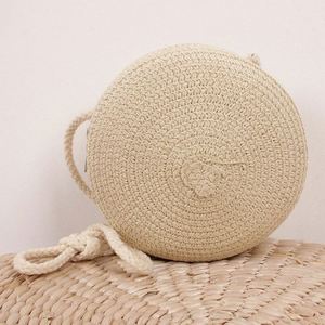 Sac Seau Coquillage avec Sangle, Sacs Magnolias, Pochette Pastèque en Herbe, Marron, Plage, Design Méditerranéen - Product Image 6