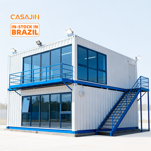 Casa Contenedor de Acero de Dos Pisos, Expandible, Prefabricada, Modular, Temporal, Residencial, para Personal, Escuela, Exterior, Venta al Por Mayor de Fábrica - Product Image 1