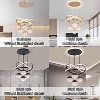 Suspension Haute de Plafond en Acrylique, Lustre de Luxe Décoratif pour Pièce