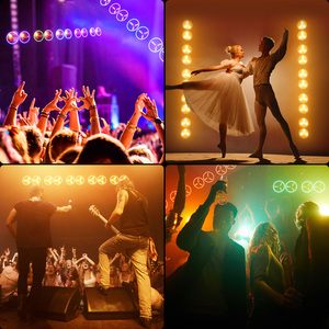 Projecteurs rétro LED double faisceau pour diffusion en direct et éclairage d'ambiance KTV avec contrôle DMX512, CRI 90 élevé - Product Image 5