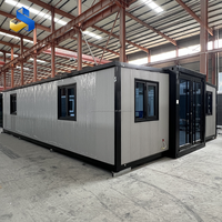 Maison conteneur préfabriquée, portable, à installation rapide, 30 pieds, 4 chambres, style ferme, extensible