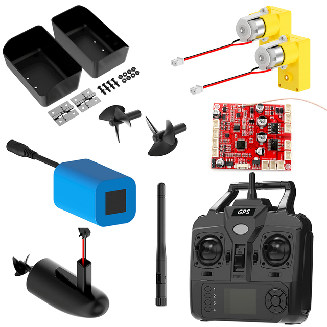 Flytec V020 GPS Bait Boat Spare Parts Motor Antenna Servo 12000mah Battery Custom Electronics PCB Circuit Board Manufacturer