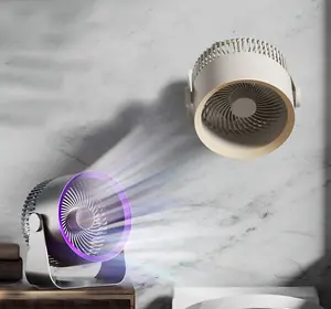 180度旋转多功能厨房浴室壁挂式空气循环风扇4000毫安可充电