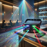 15 projecteurs laser LED+Lazer+UV pour fêtes, DMX 11 canaux, activés par le son, indice IP20, 50 000 heures, dimmables |   Usine YSH
